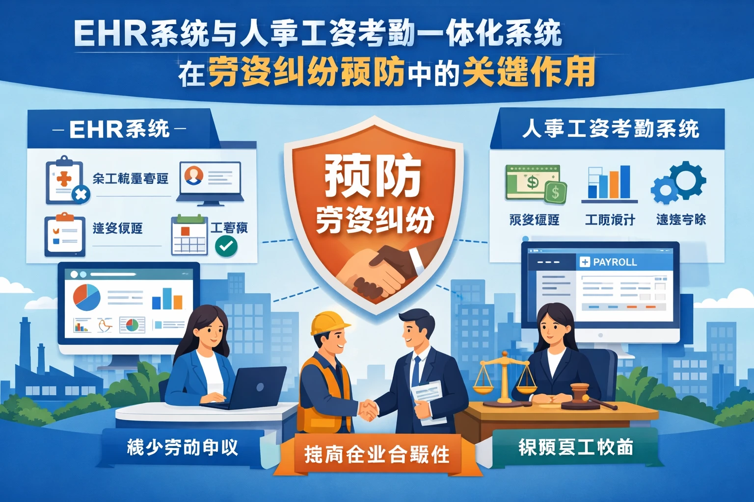 ehr系统与人事工资考勤一体化系统在劳资纠纷预防中的关键作用