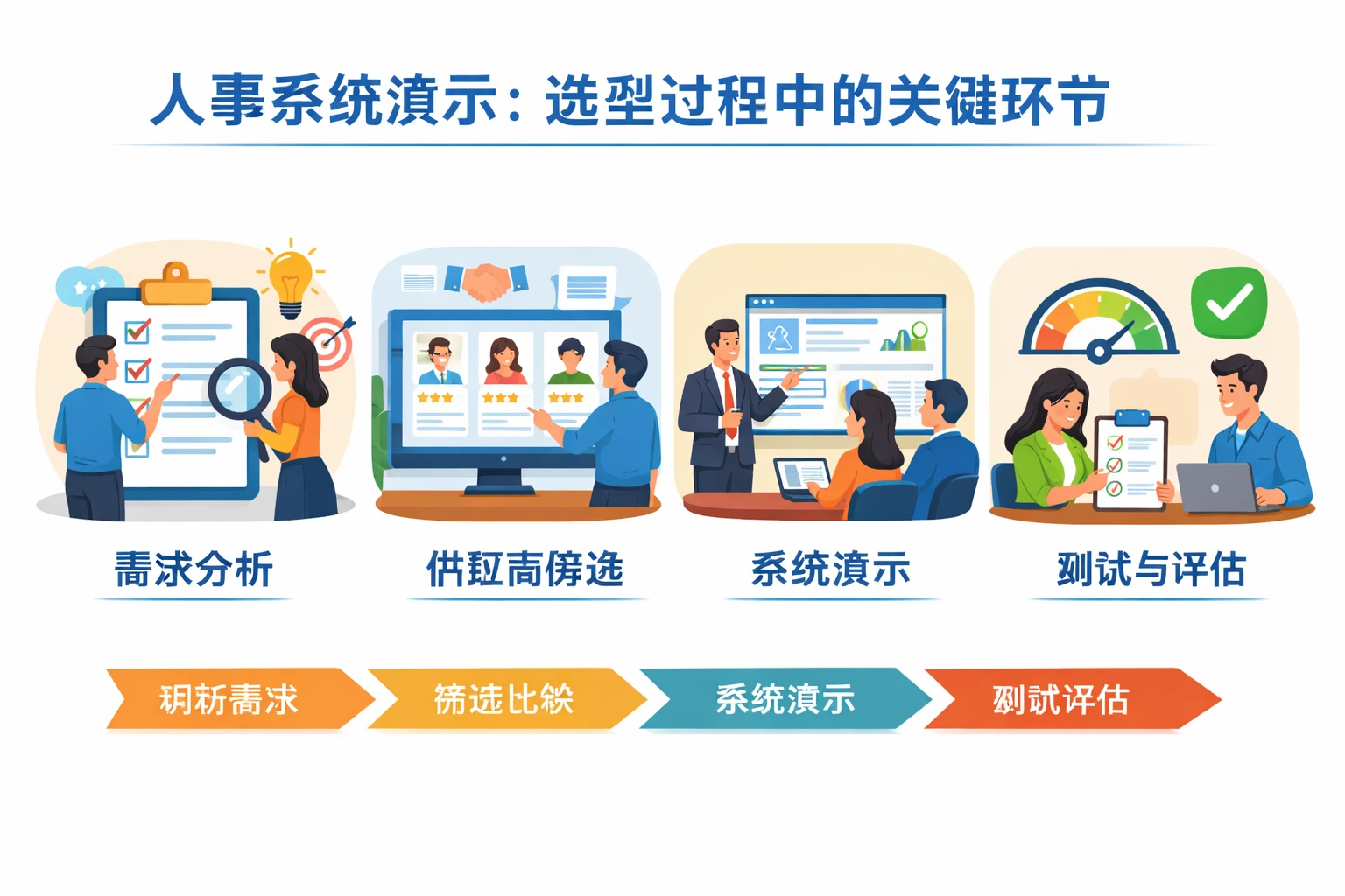 人事系统演示:选型过程中的关键环节