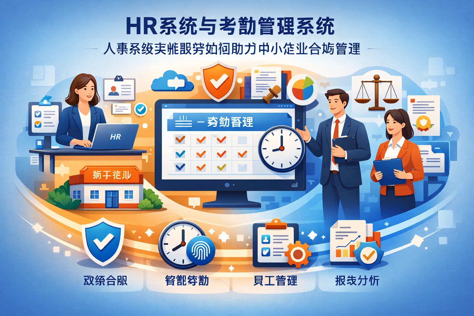 HR系统与考勤管理系统：人事系统实施服务如何助力中小企业合规管理