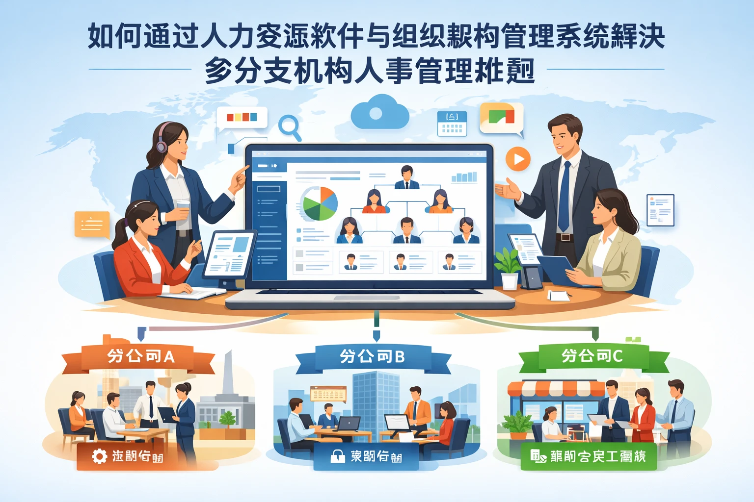 如何通过人力资源软件与组织架构管理系统解决多分支机构人事管理难题