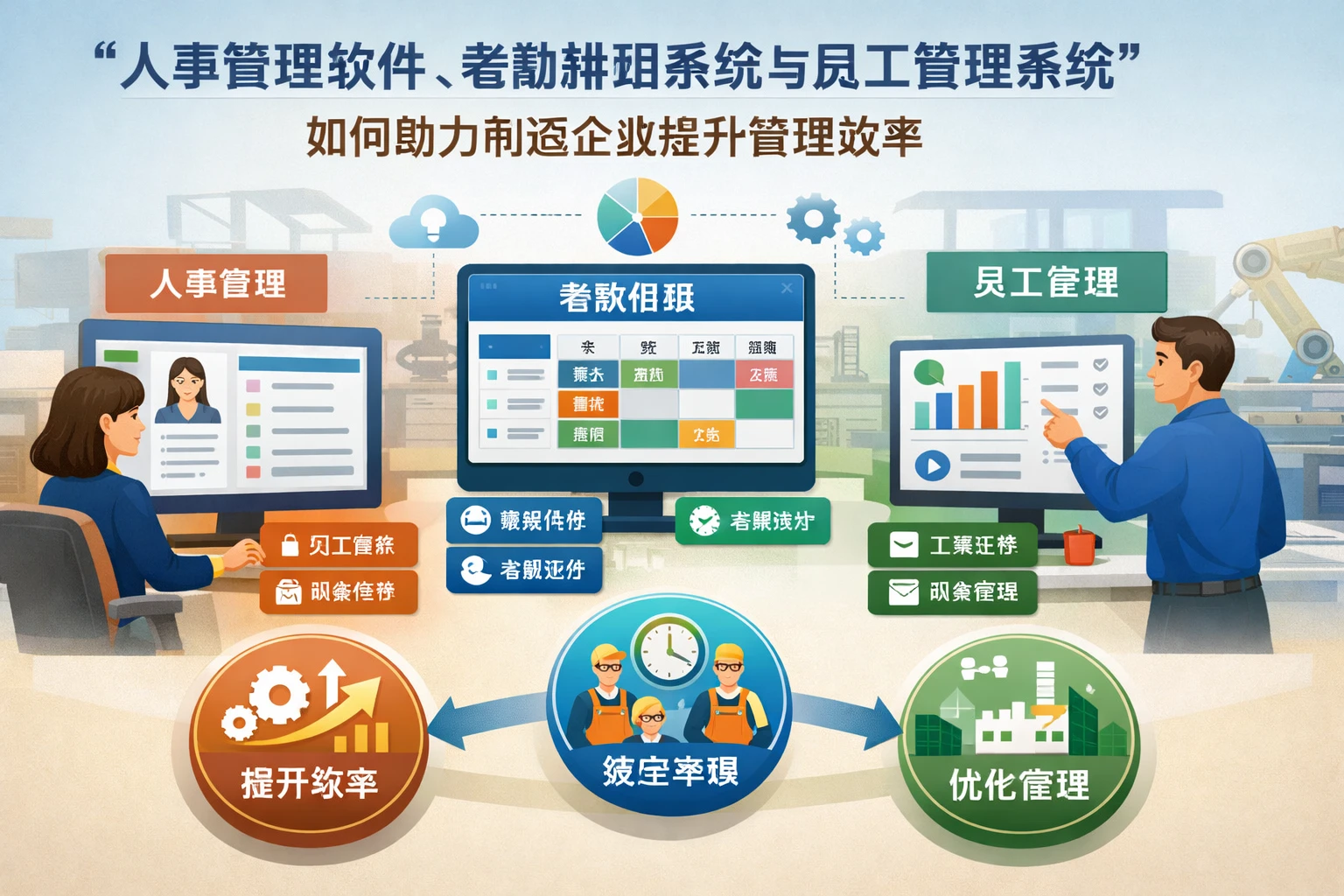 人事管理软件、考勤排班系统与员工管理系统如何助力制造企业提升管理效率