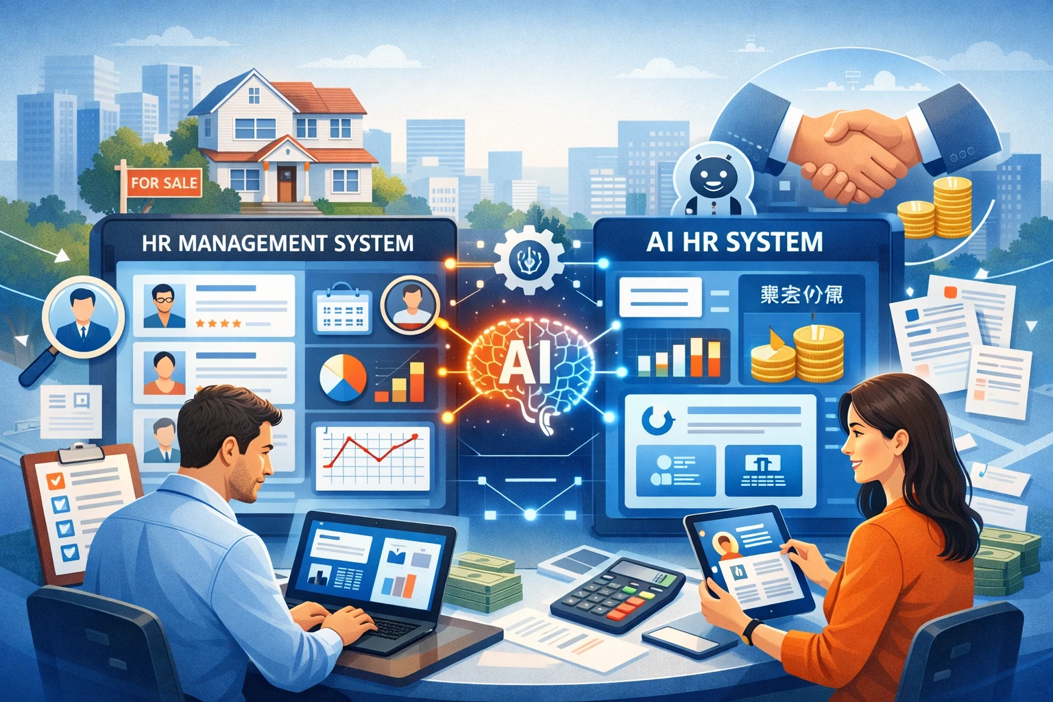 运用人力资源管理系统与AI人事管理系统优化二手房企业招聘与薪资核算体系