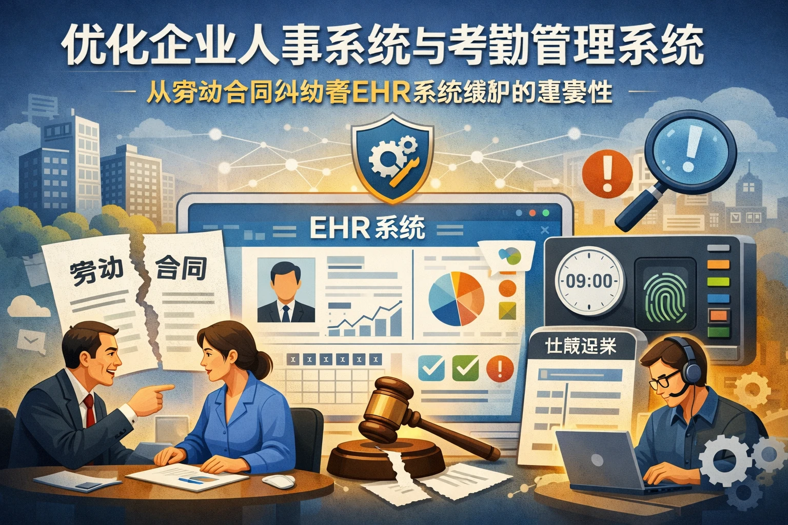 优化企业人事系统与考勤管理系统：从劳动合同纠纷看EHR系统维护的重要性