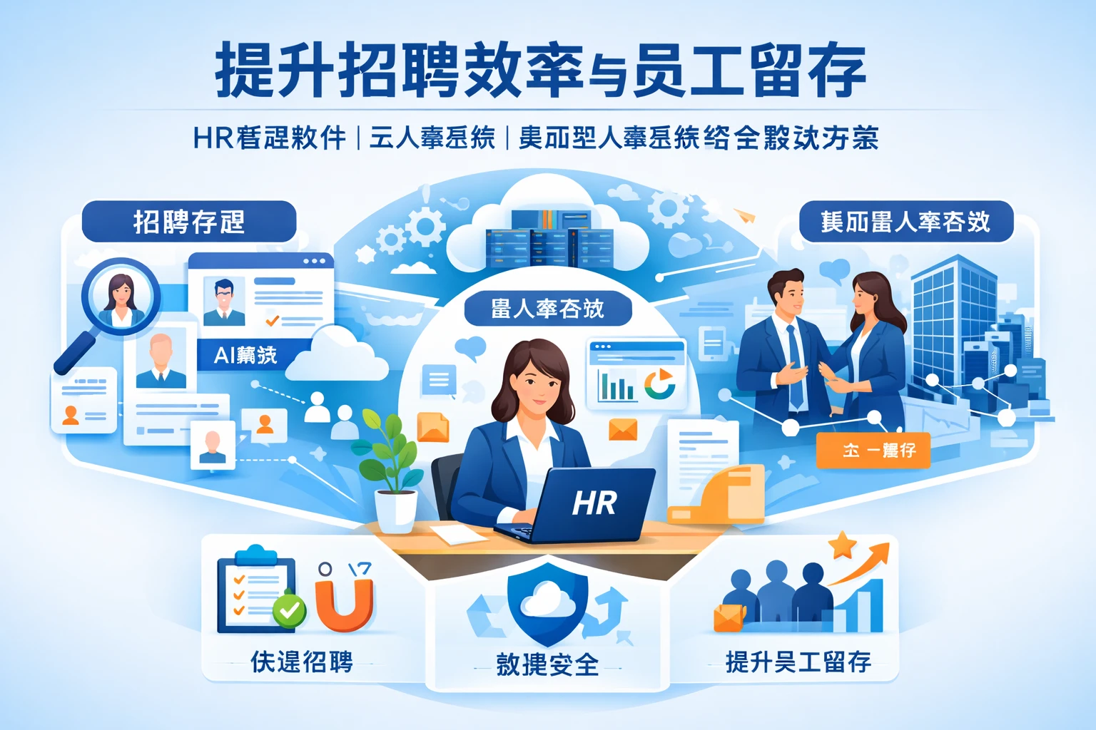 提升招聘效率与员工留存：HR管理软件、云人事系统与集团型人事系统的综合解决方案