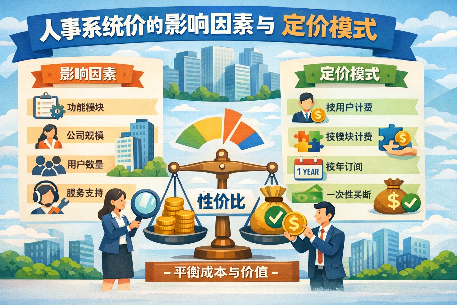 人事系统价格的影响因素与定价模式