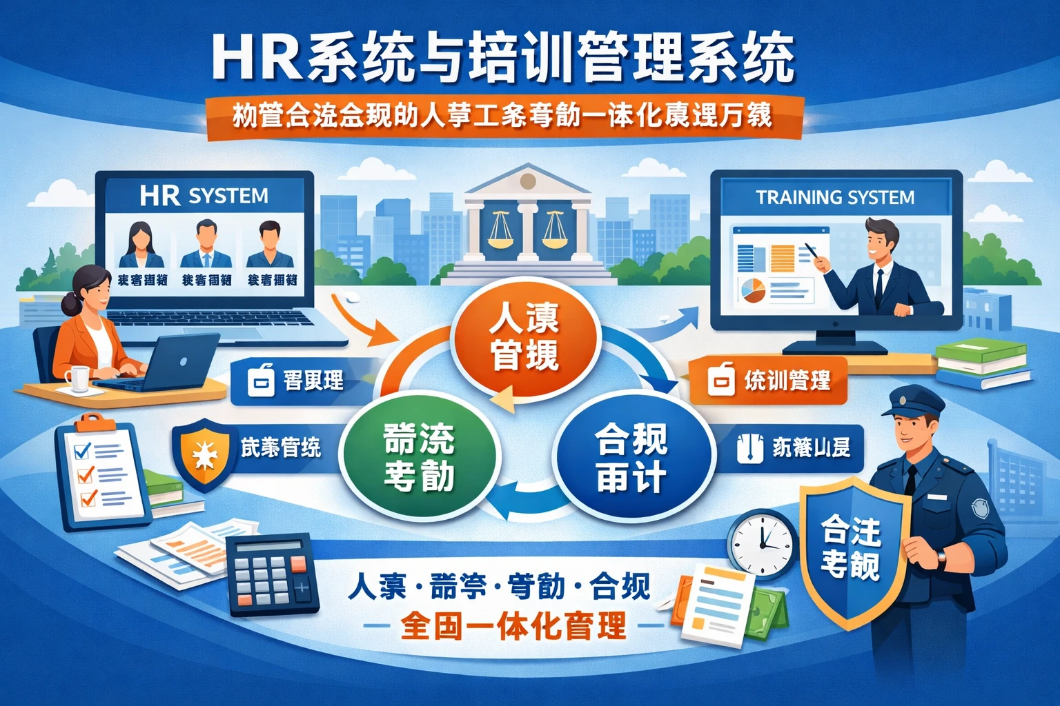 HR系统与培训管理系统:构建合法合规的人事工资考勤一体化解决方案