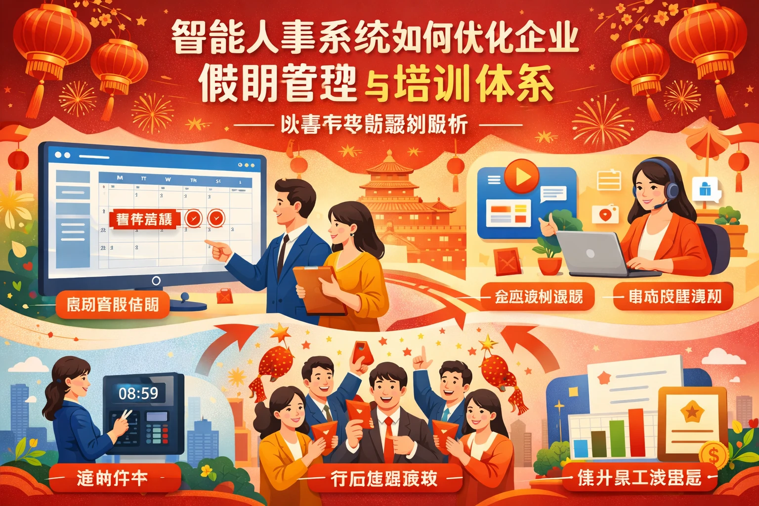 智能人事系统如何优化企业假期管理与培训体系——以春节考勤案例解析