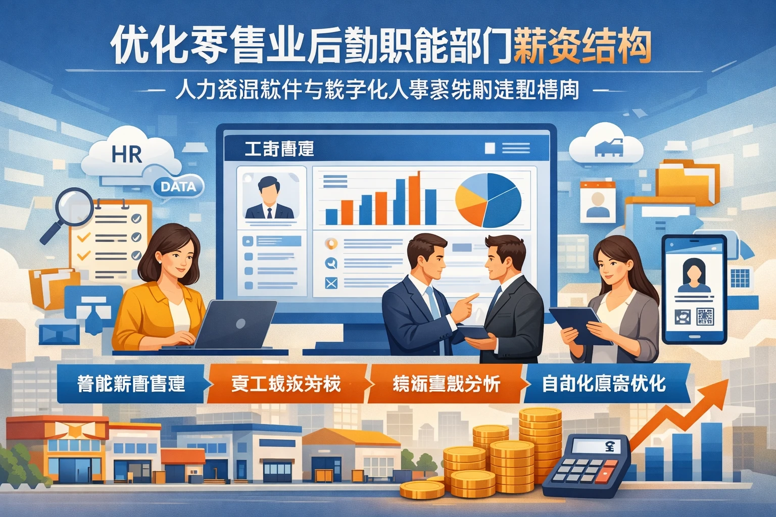 优化零售业后勤职能部门薪资结构：人力资源软件与数字化人事系统的选型指南