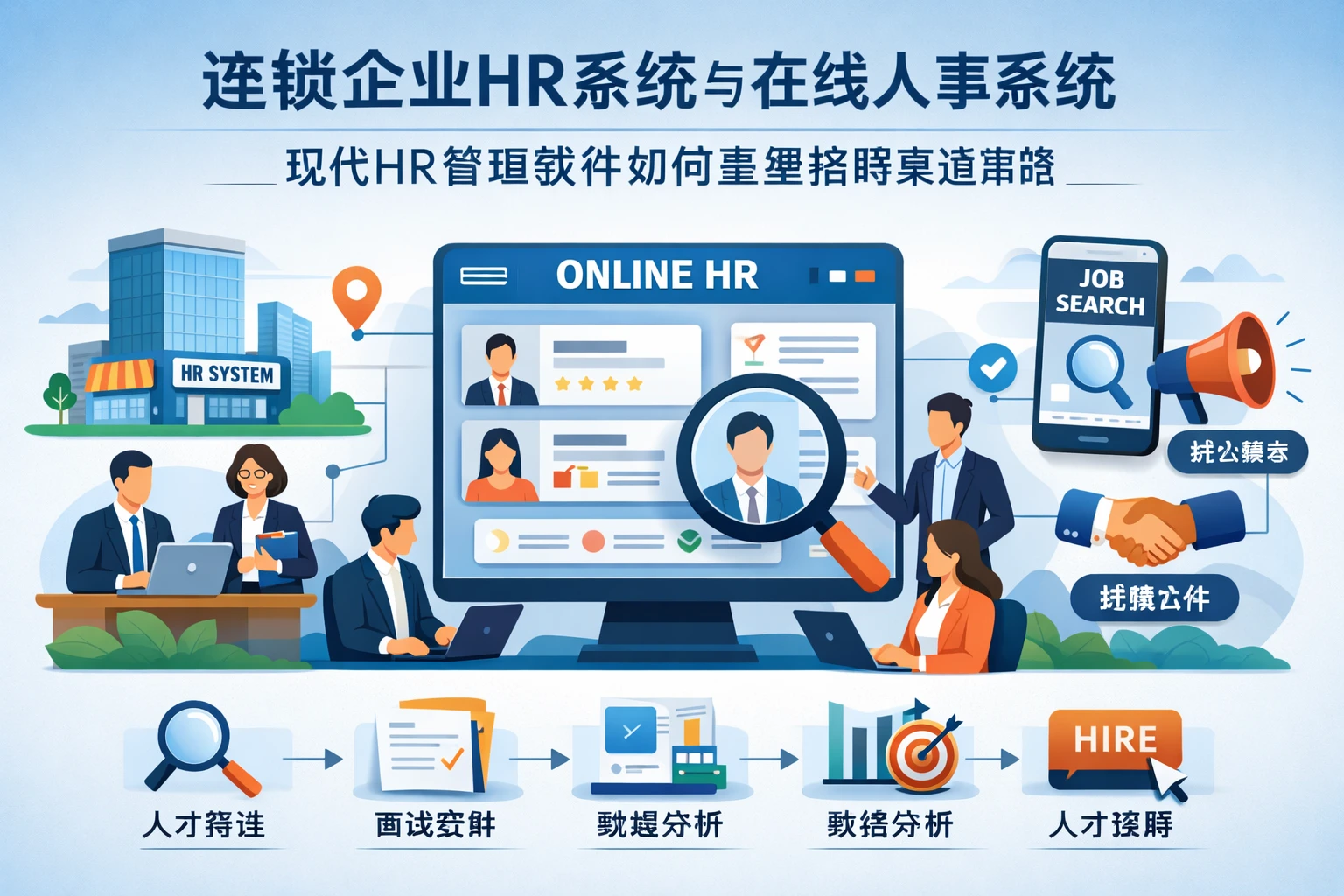 连锁企业HR系统与在线人事系统：现代HR管理软件如何重塑招聘渠道策略