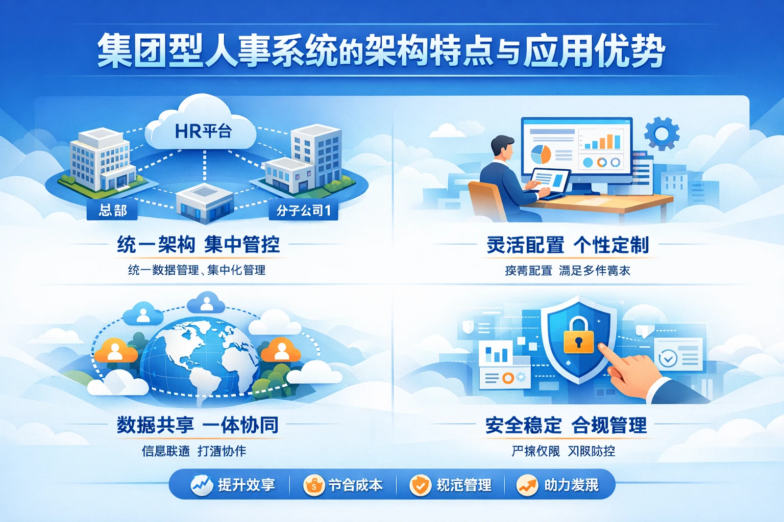 集团型人事系统的架构特点与应用优势