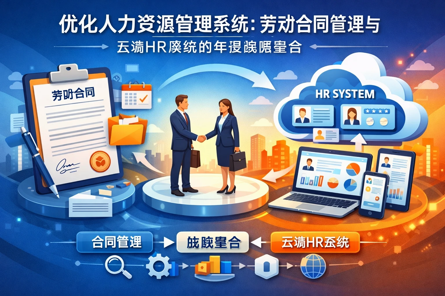 优化人力资源管理系统:劳动合同管理与云端HR系统的年度战略整合