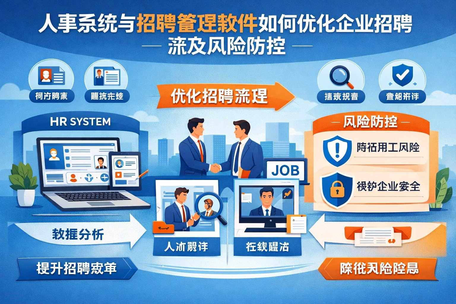 人事系统与招聘管理软件如何优化企业招聘流程及风险防控