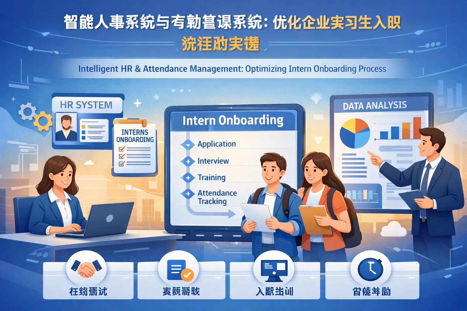 智能人事系统与考勤管理系统：优化企业实习生入职流程的关键