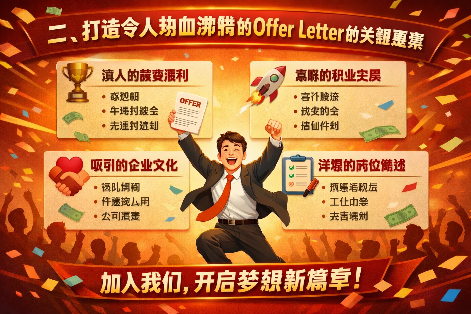 二、打造令人热血沸腾的offer letter的关键要素