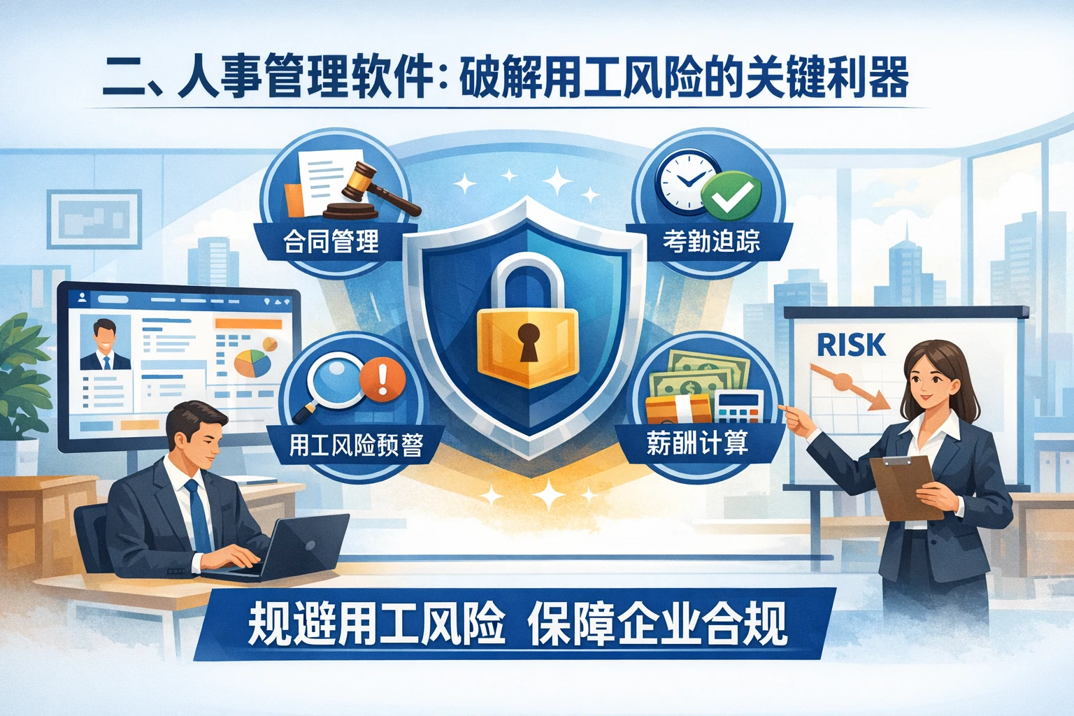 二、人事管理软件：破解用工风险的关键利器