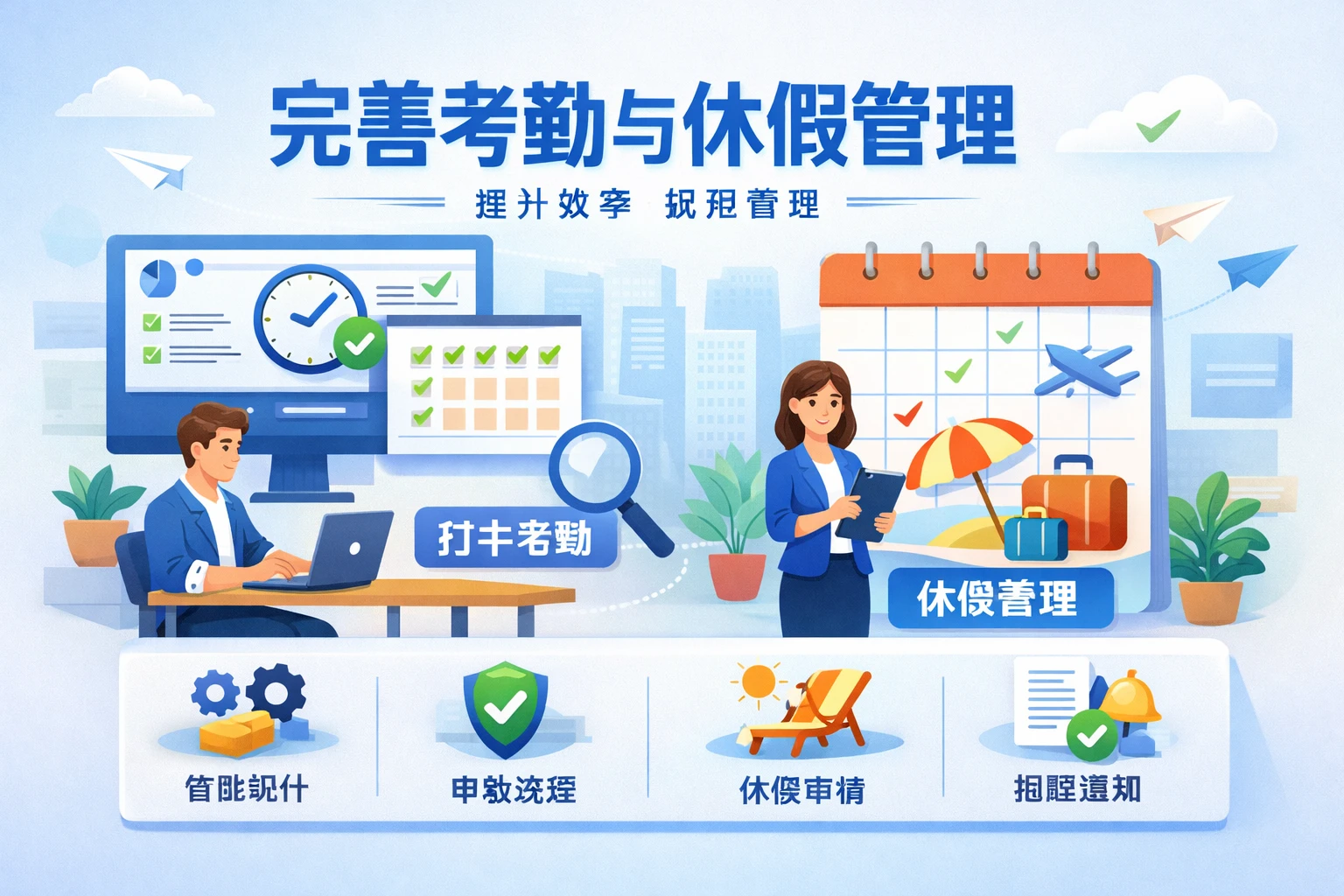 完善考勤与休假管理