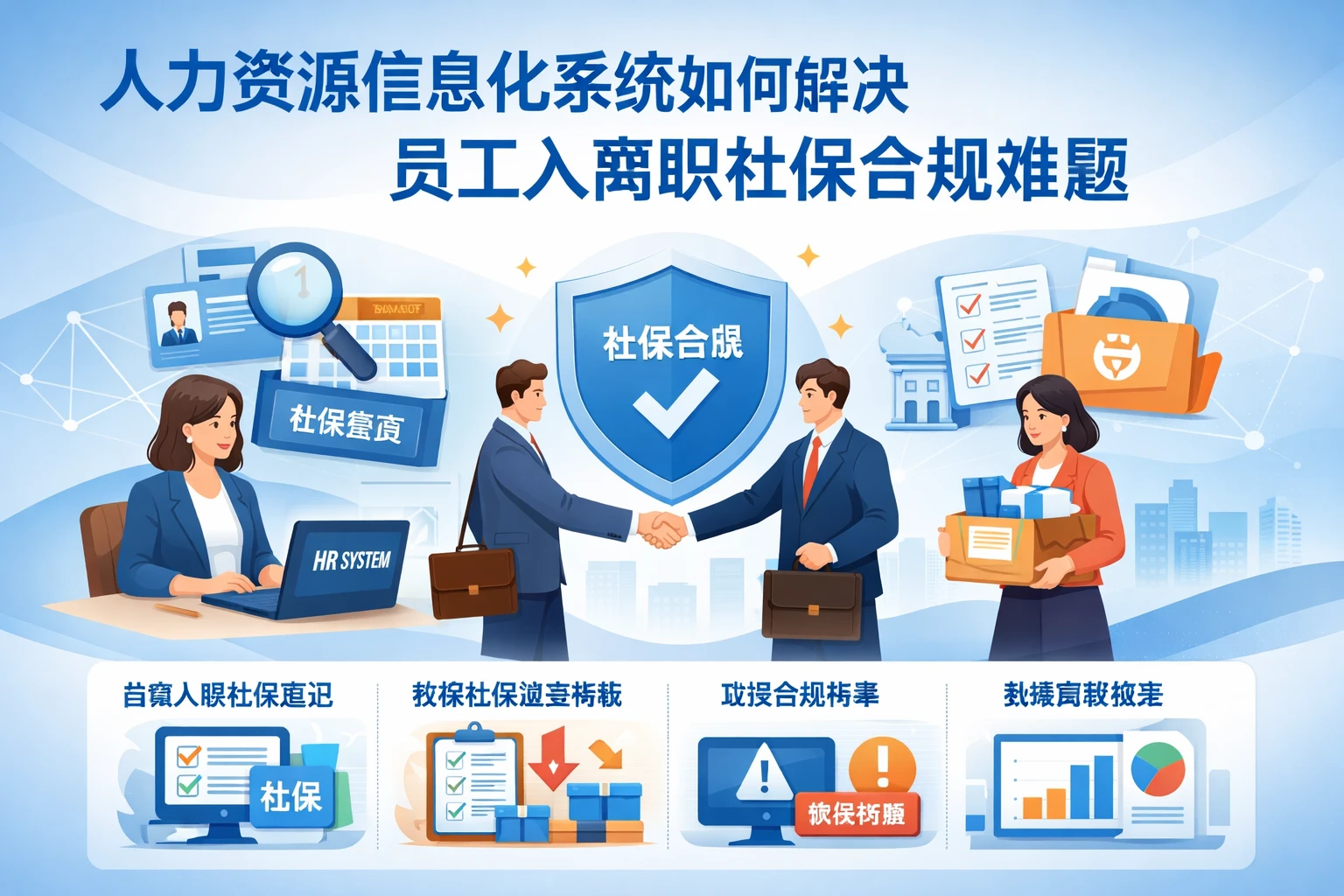 人力资源信息化系统如何解决员工入离职社保合规难题