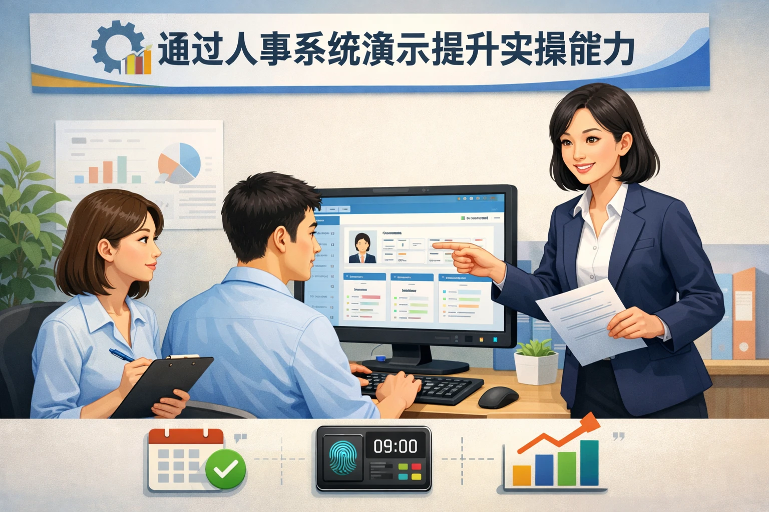 通过人事系统演示提升实操能力