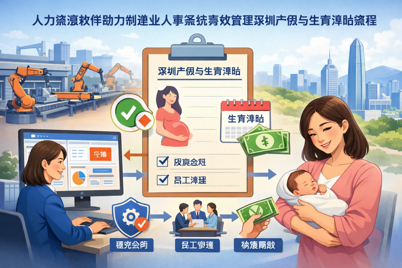 人力资源软件助力制造业人事系统高效管理深圳产假与生育津贴流程