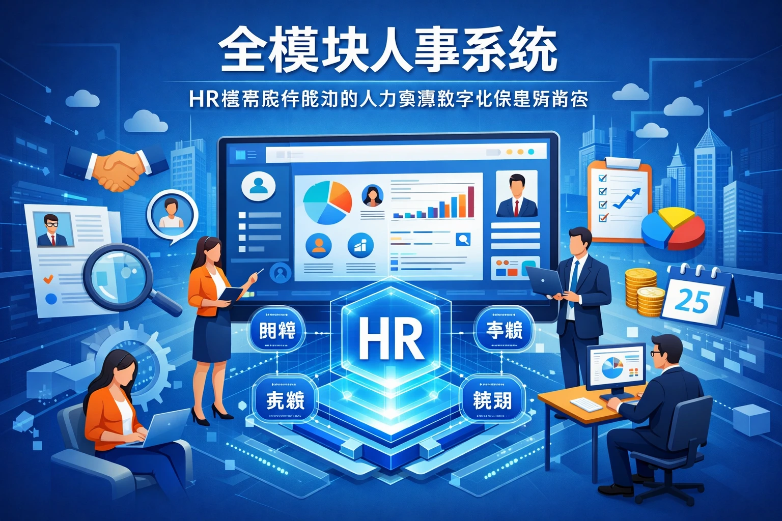 全模块人事系统：HR管理软件驱动的人力资源数字化转型新路径