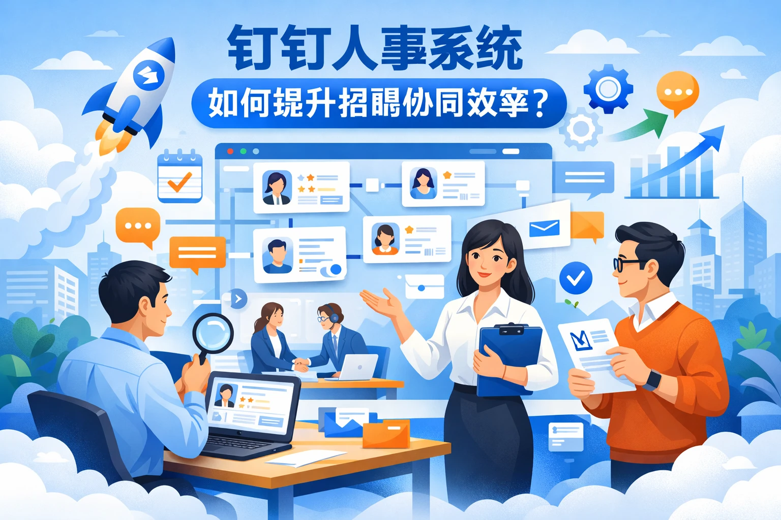 钉钉人事系统如何提升招聘协同效率