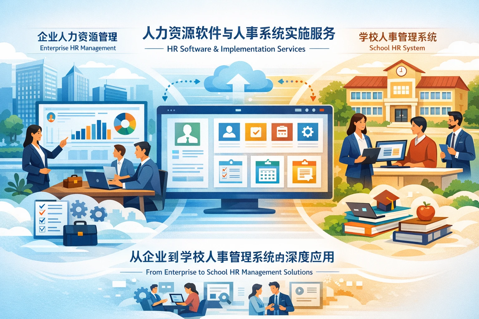 优化人力资源软件与人事系统实施服务：从企业到学校人事管理系统的深度应用