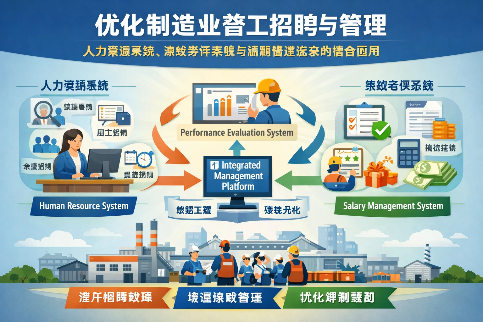 优化制造业普工招聘与管理：人力资源系统、绩效考评系统与薪酬管理系统的整合应用