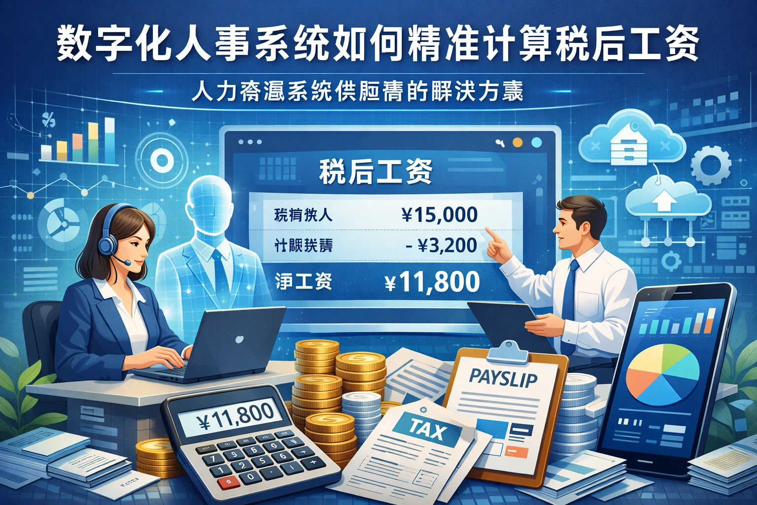数字化人事系统如何精准计算税后工资：人力资源系统供应商的解决方案