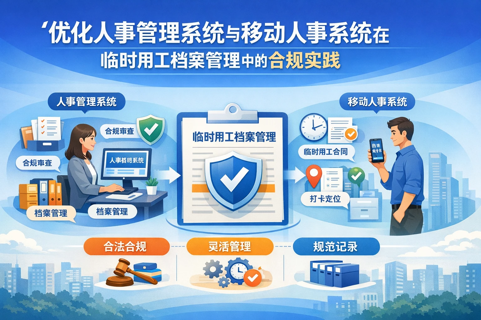 优化人事管理系统与移动人事系统在临时用工档案管理中的合规实践