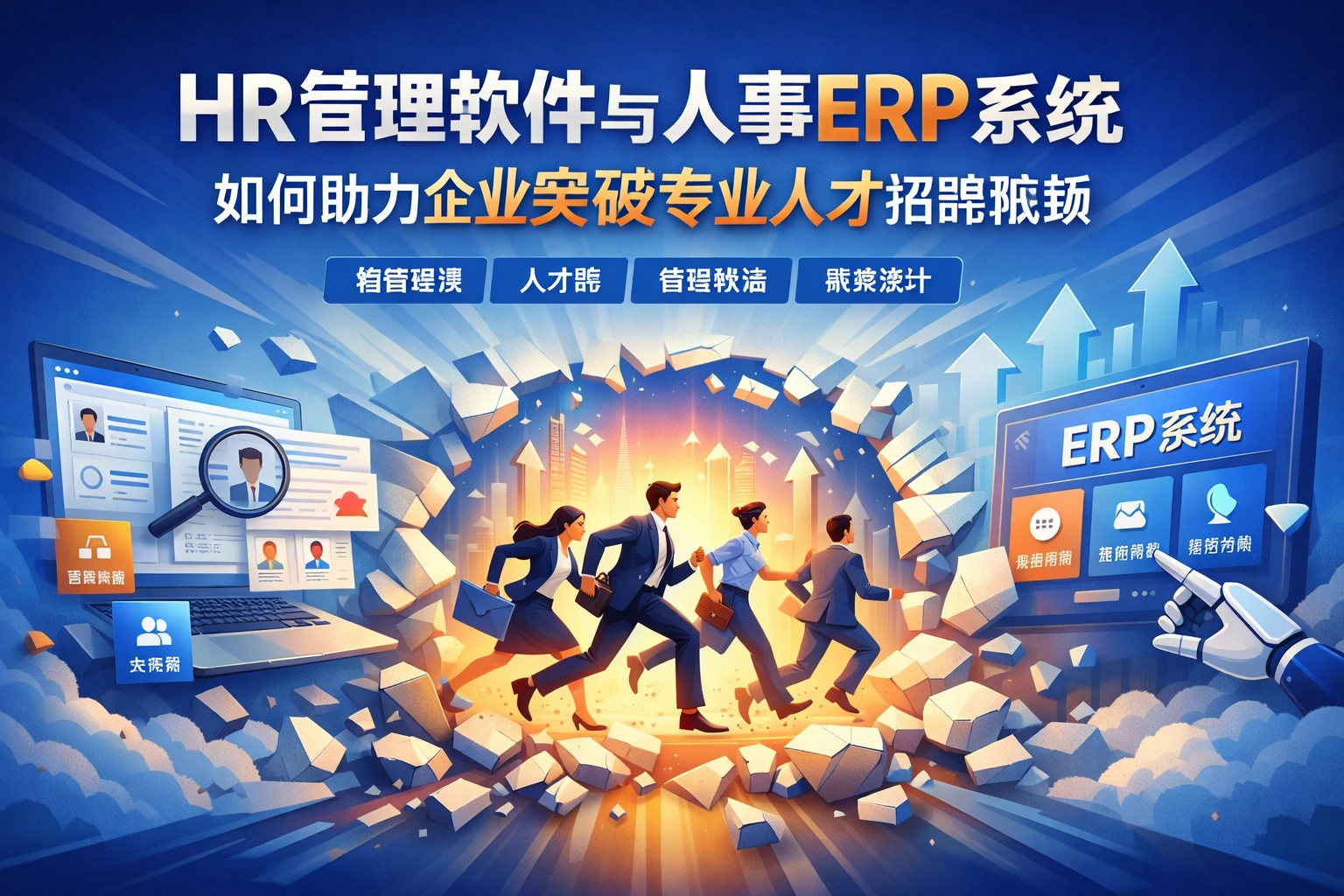 HR管理软件与人事ERP系统如何助力企业突破专业人才招聘瓶颈