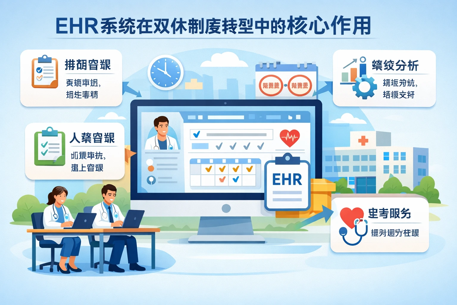 ehr系统在双休制度转型中的核心作用