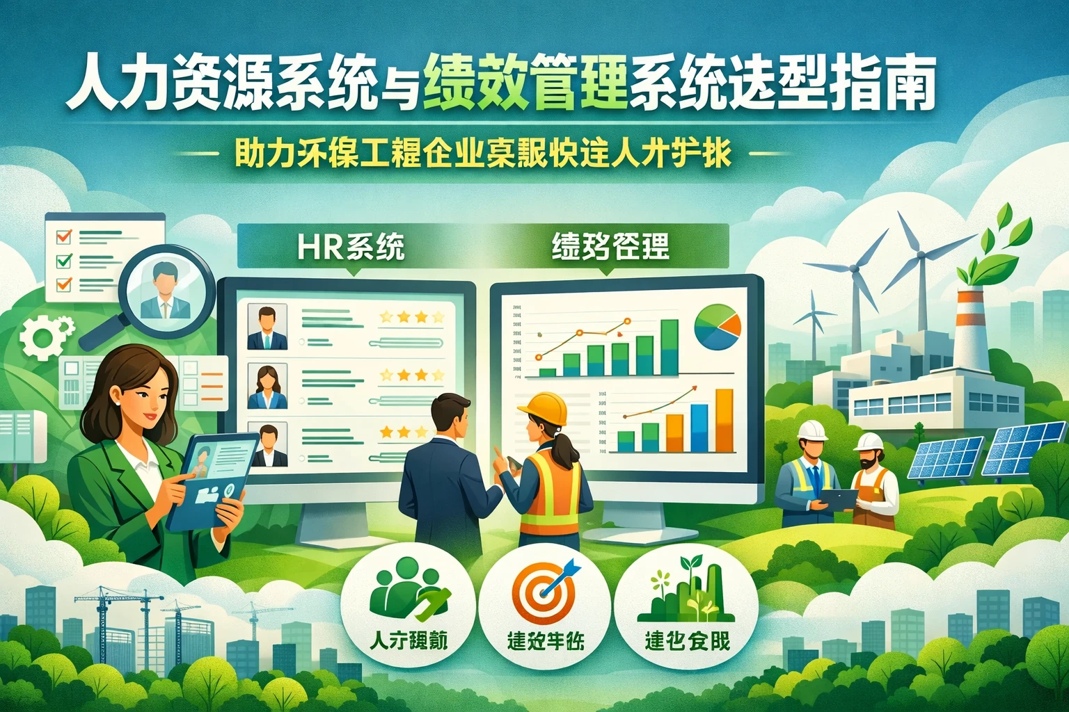 人力资源系统与绩效管理系统选型指南：助力环保工程企业实现快速人才扩张