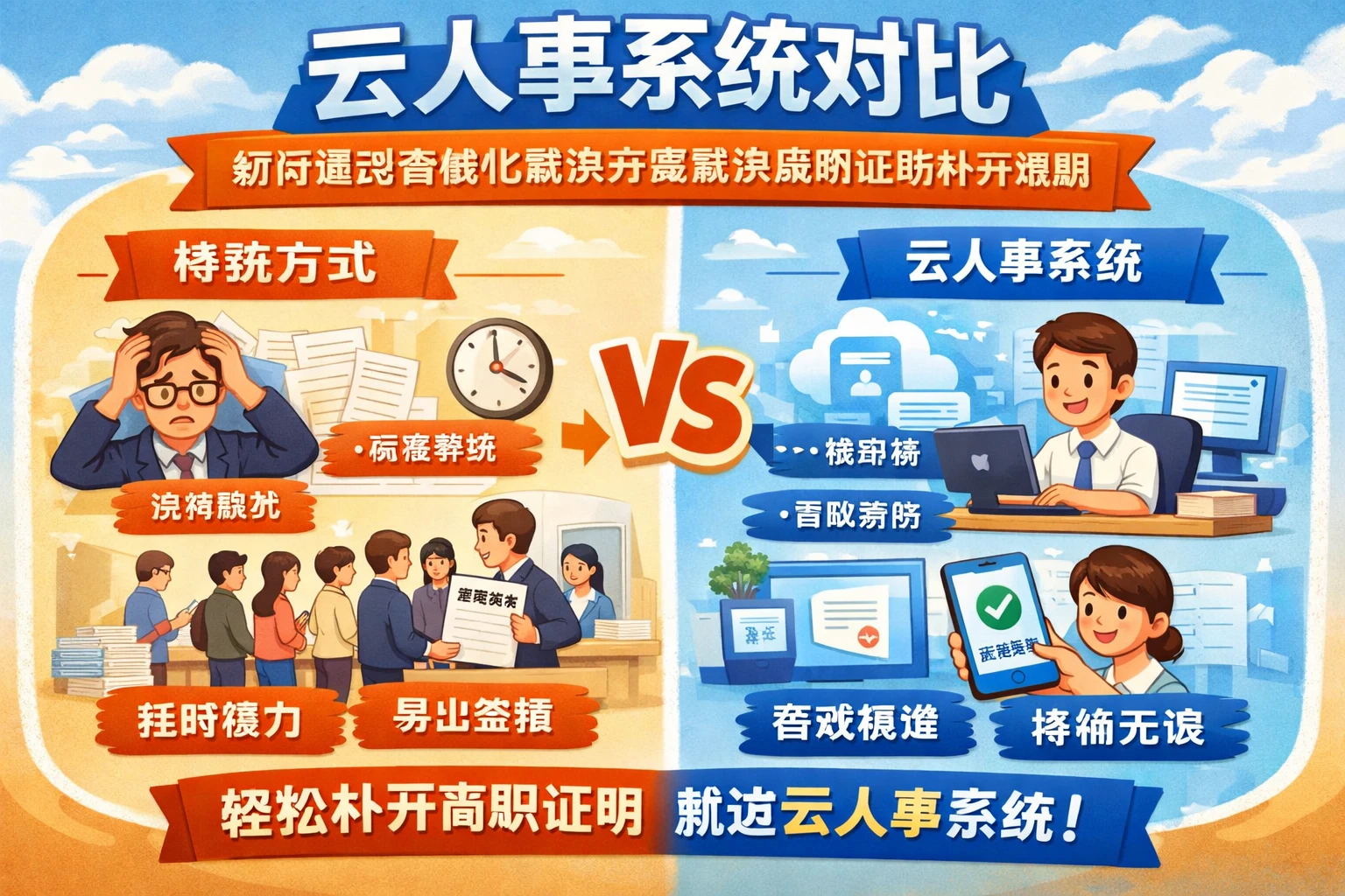 云人事系统对比：如何通过智能化解决方案解决离职证明补开难题