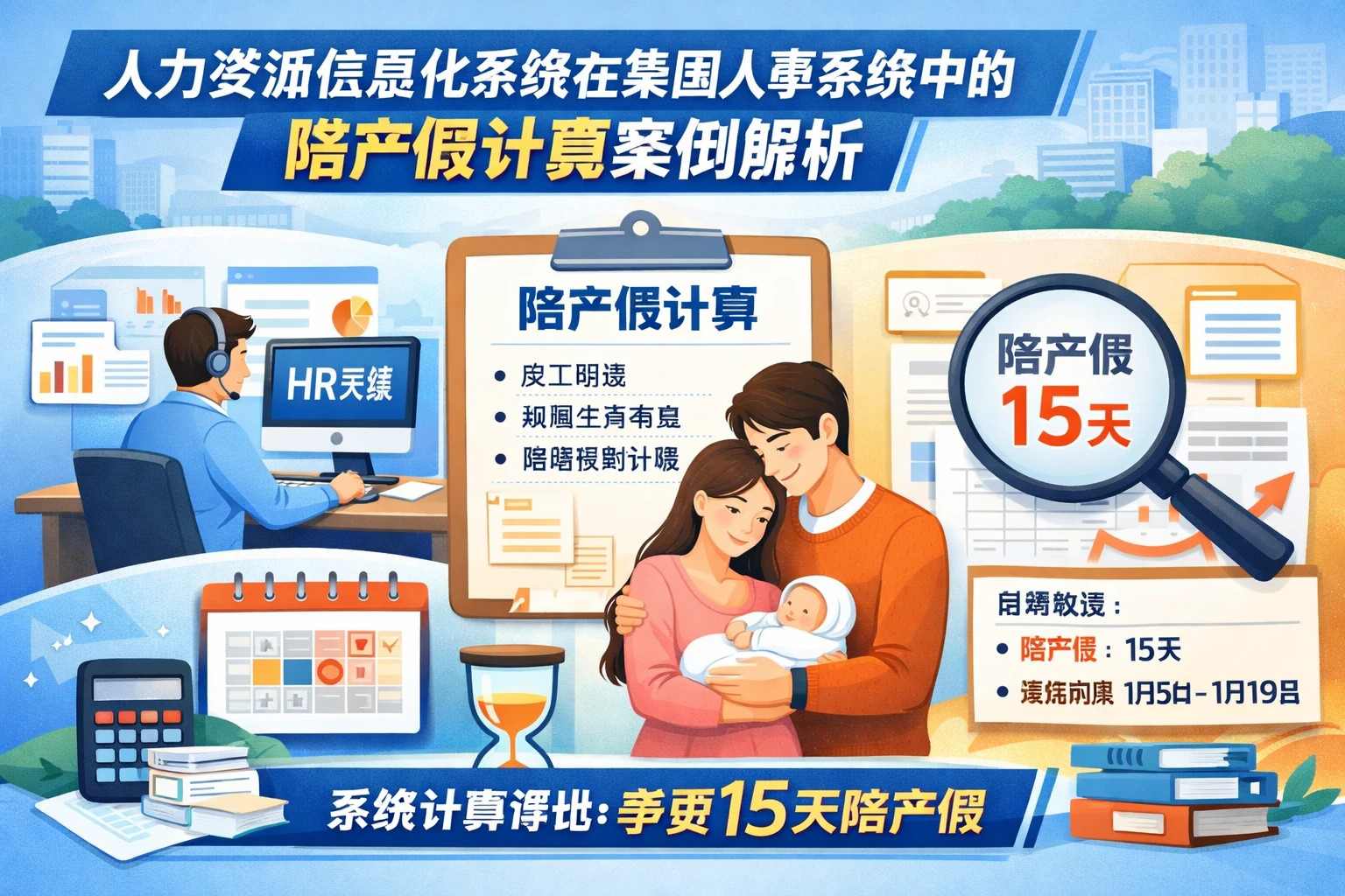 人力资源信息化系统在集团人事系统中的陪产假计算案例解析