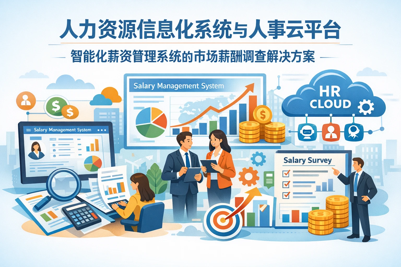 人力资源信息化系统与人事云平台：智能化薪资管理系统的市场薪酬调查解决方案