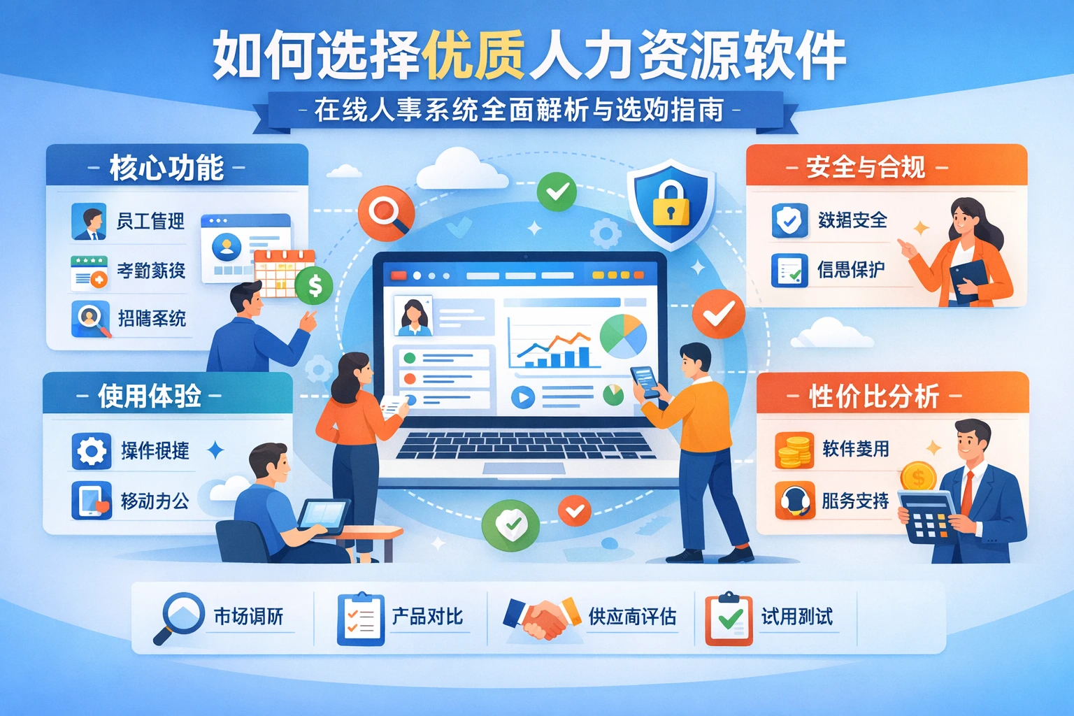 如何选择优质人力资源软件：在线人事系统全面解析与选购指南