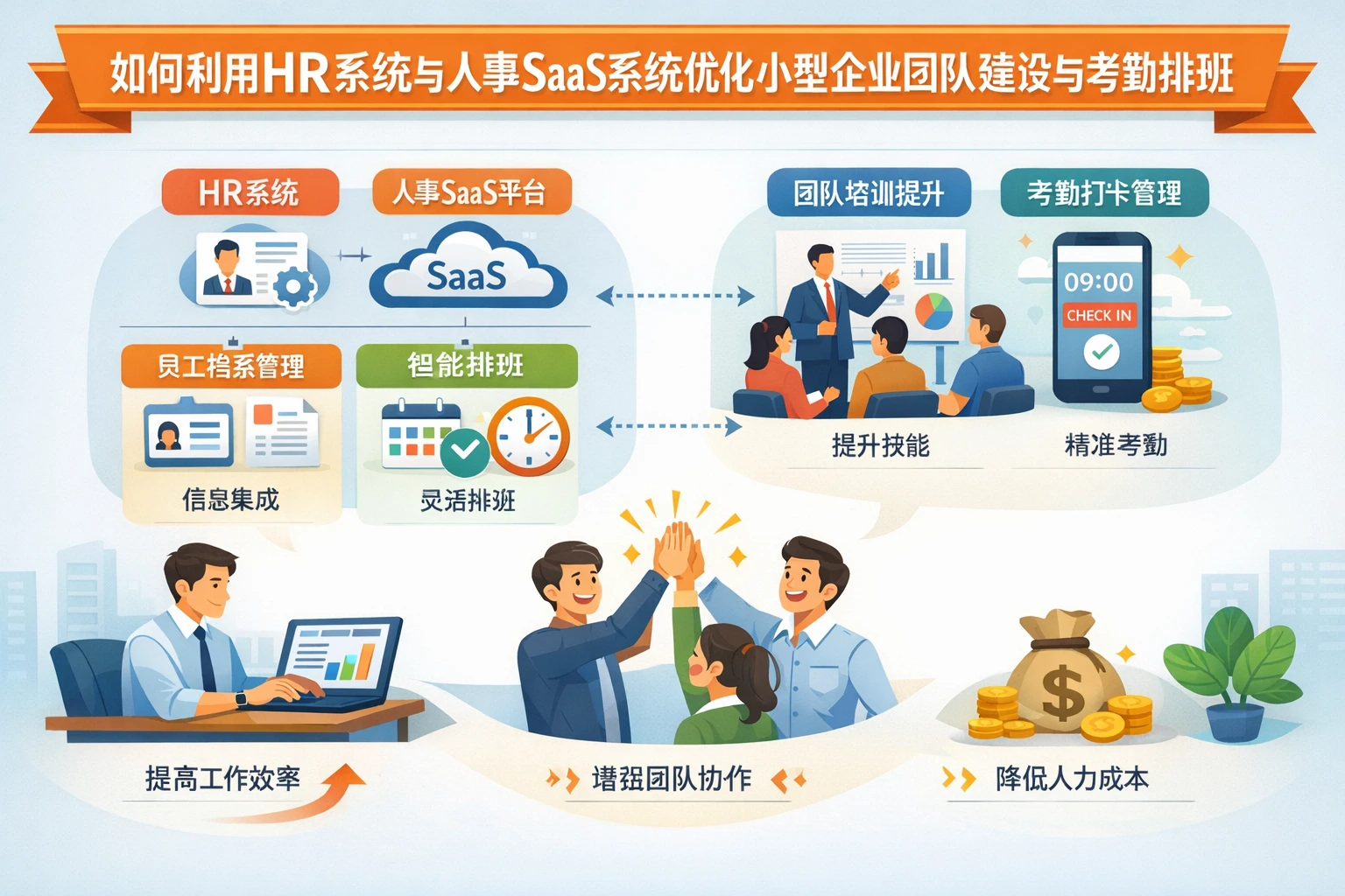 如何利用HR系统与人事SaaS系统优化小型企业团队建设与考勤排班