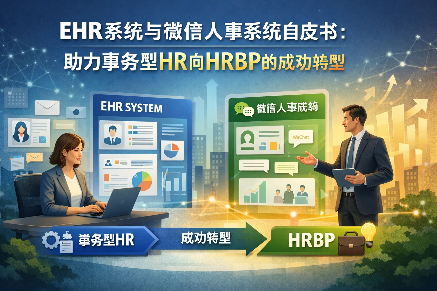 EHR系统与微信人事系统白皮书：助力事务型HR向HRBP的成功转型