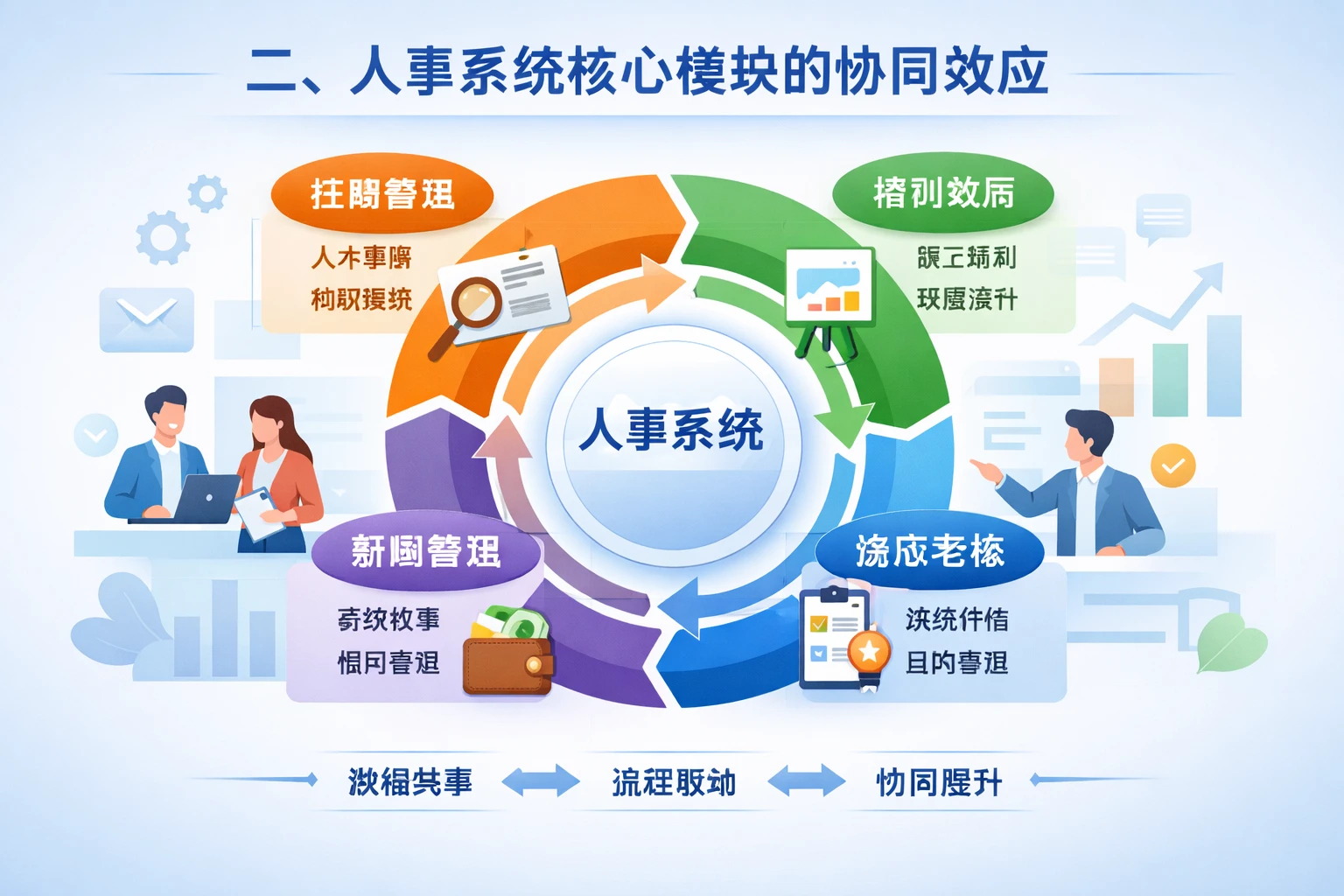 二、人事系统核心模块的协同效应