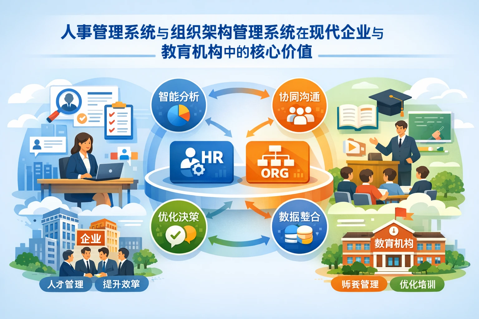 人事管理系统与组织架构管理系统在现代企业与教育机构中的核心价值