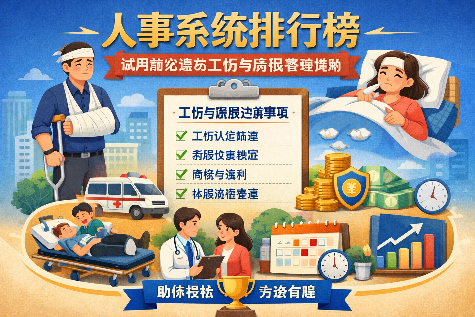 人事系统排行榜：试用前必读的工伤与病假管理指南