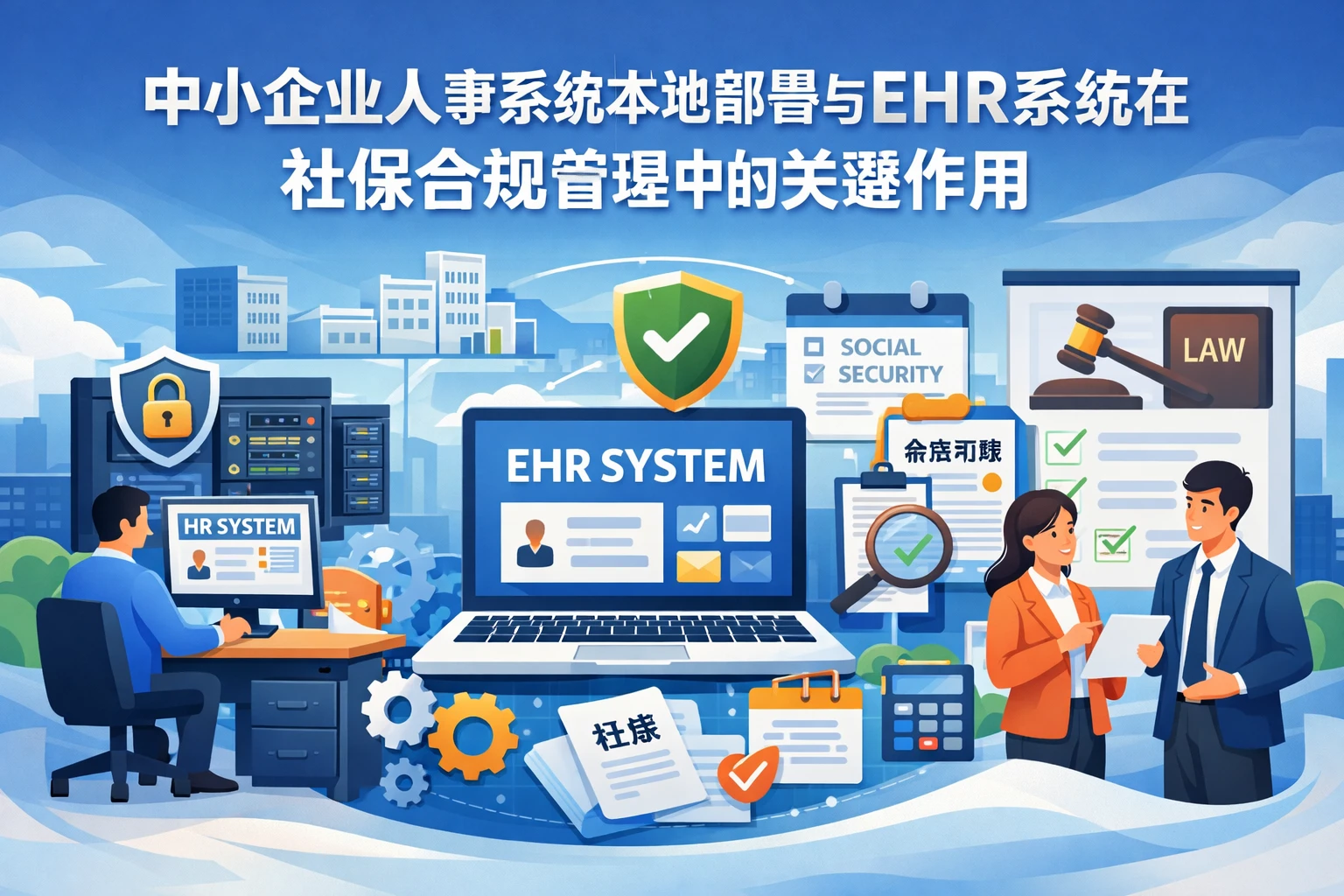 中小企业人事系统本地部署与EHR系统在社保合规管理中的关键作用