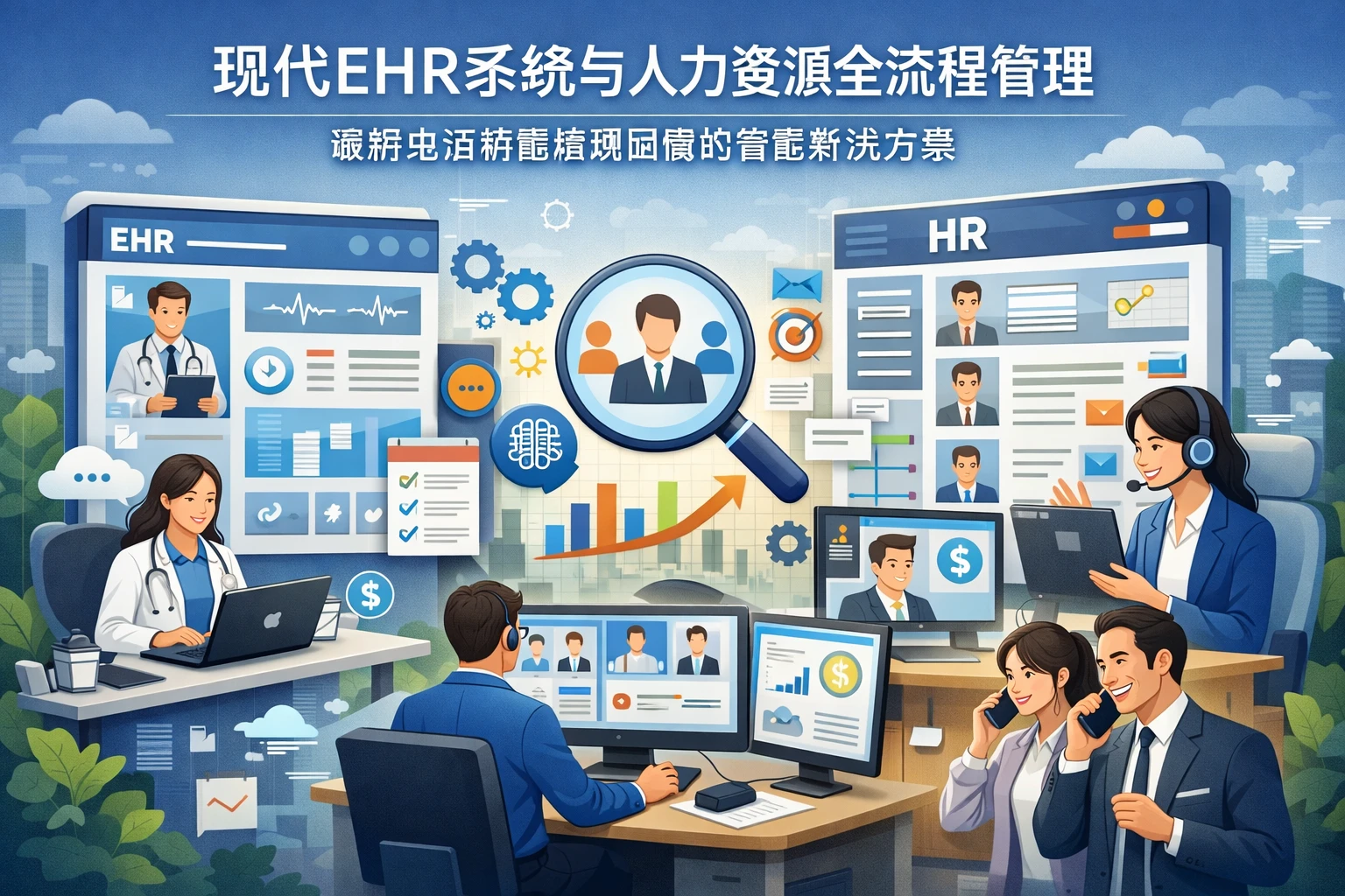 现代EHR系统与人力资源全流程管理：破解电话销售招聘困境的智能解决方案