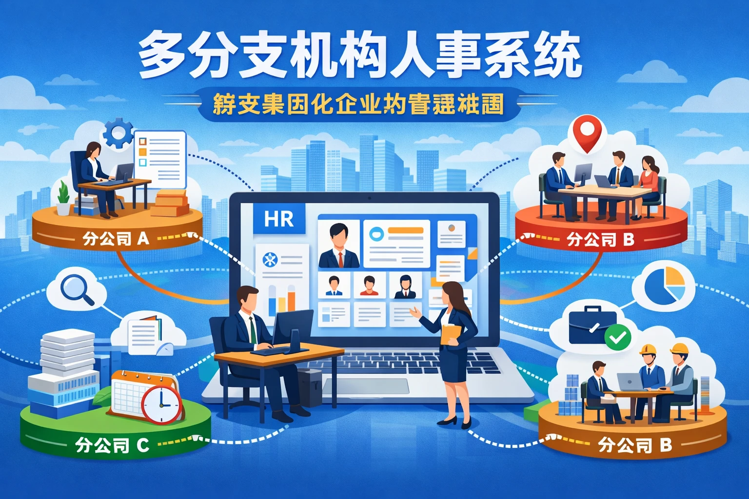 多分支机构人事系统：解决集团化企业的管理难题