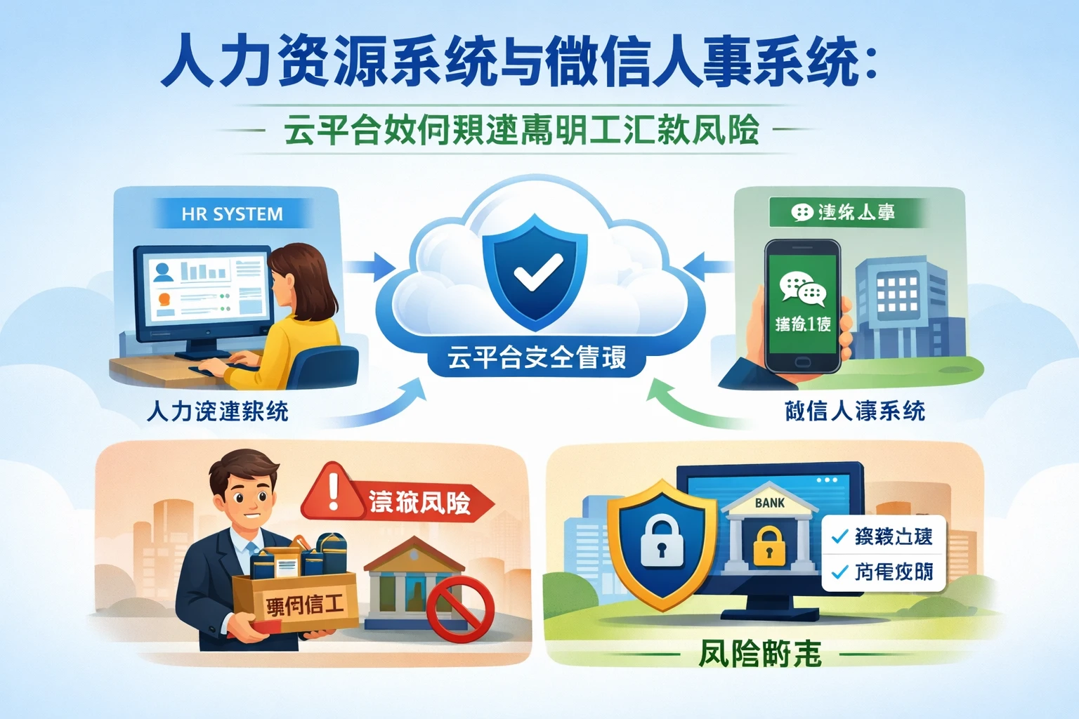 人力资源系统与微信人事系统：云平台如何规避离职员工汇款风险