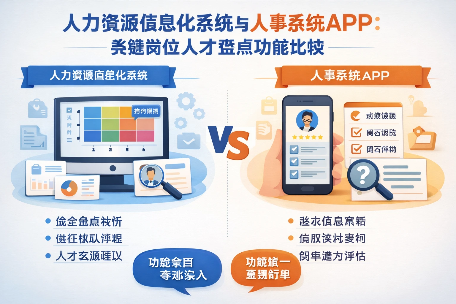 人力资源信息化系统与人事系统APP：关键岗位人才盘点功能比较