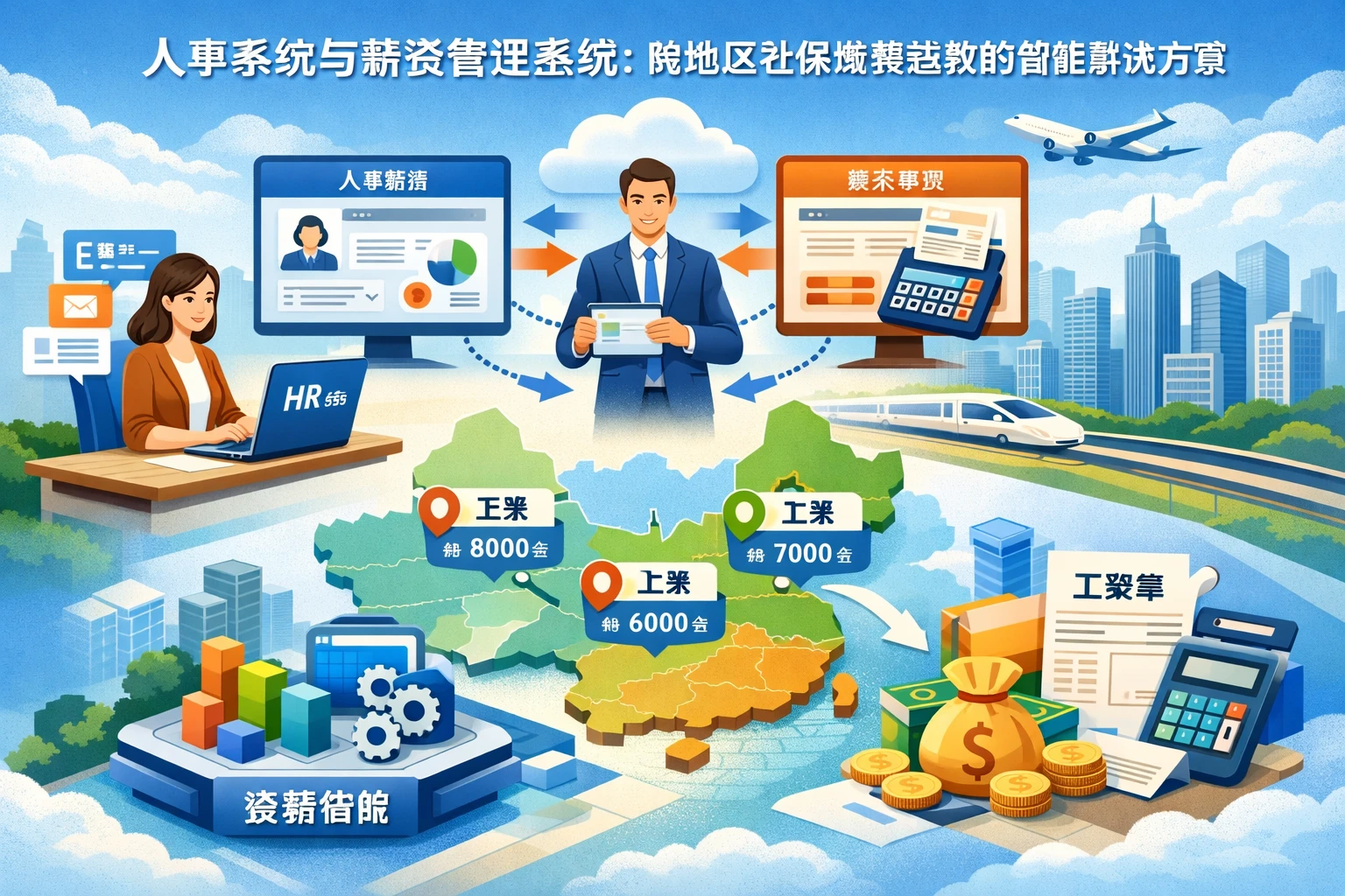 人事系统与薪资管理系统：跨地区社保缴费基数的智能解决方案