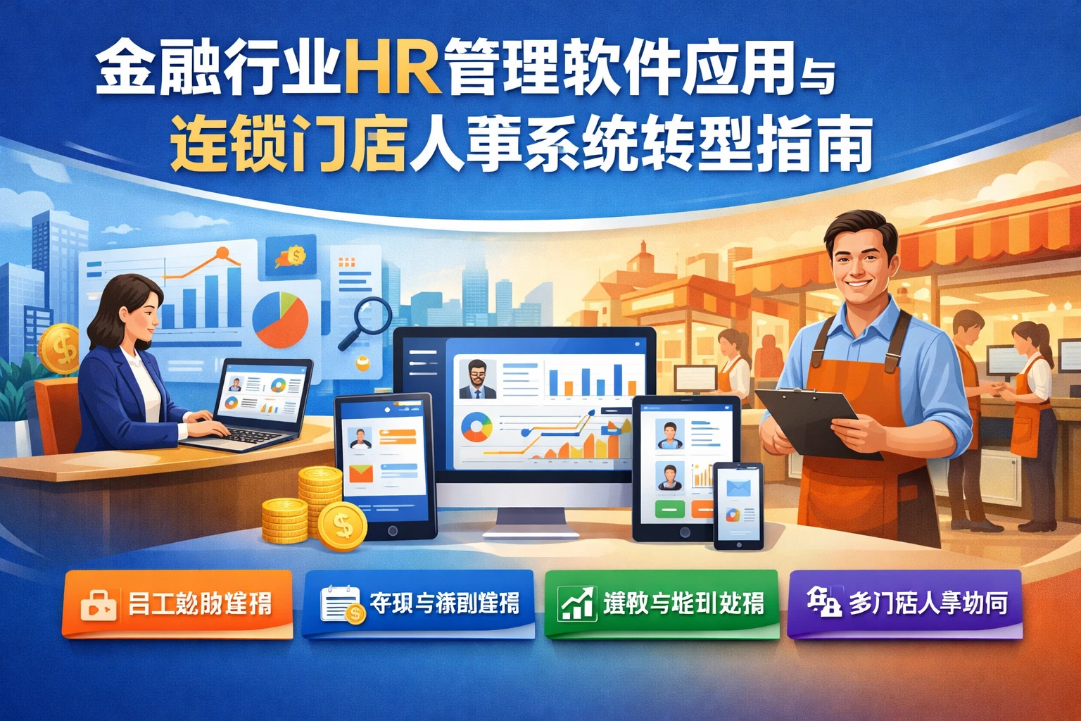 金融行业HR管理软件应用与连锁门店人事系统转型指南