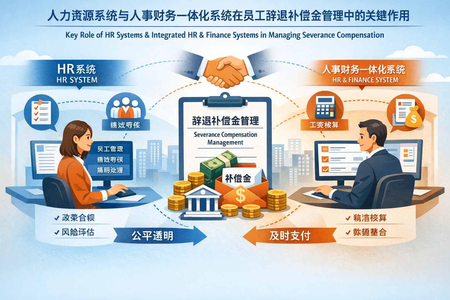人力资源系统与人事财务一体化系统在员工辞退补偿金管理中的关键作用
