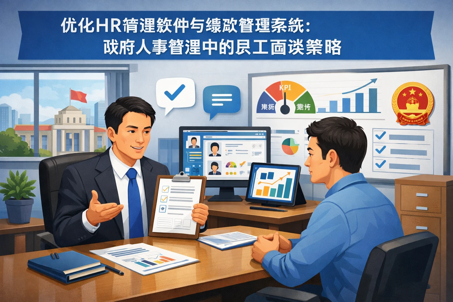 优化HR管理软件与绩效管理系统:政府人事管理中的员工面谈策略